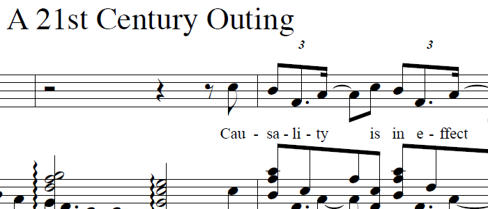 Score preview for An Early 21st Century Outing